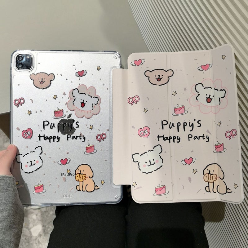Ipad11 Generation Non-Pen Slot Protective Case Tri-Fold Acrylic Air7/6/5 Anti-Bending Protective Case Pro - Image 1